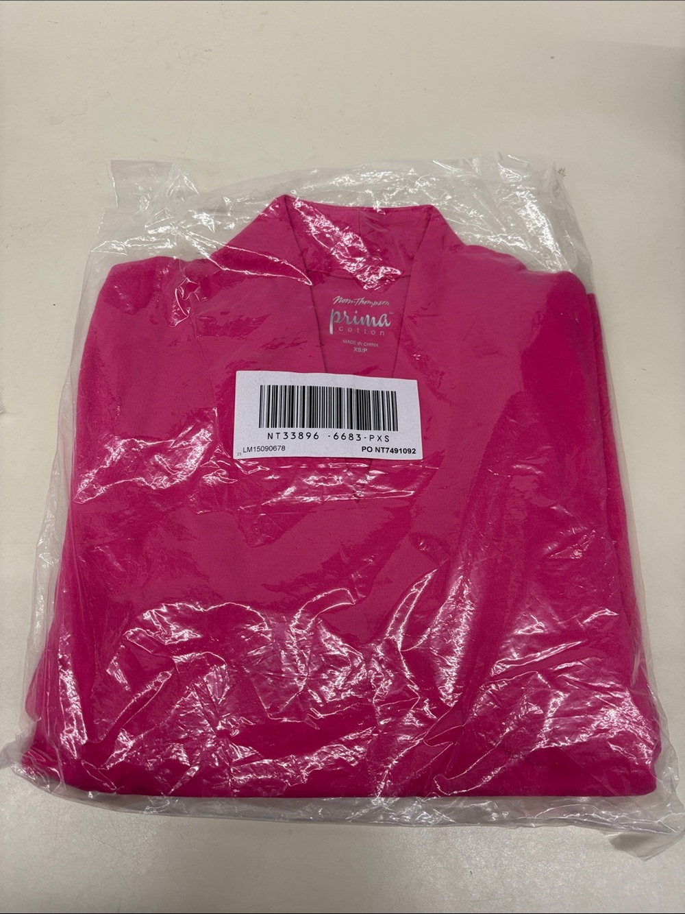 NWT Sealed Norm Thompson Women’s Bright Pink Blouse